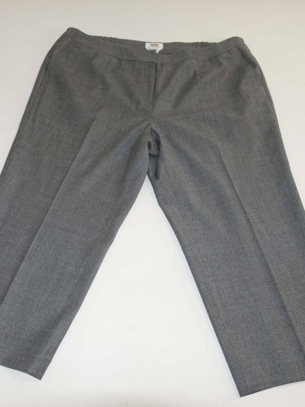 Talbots Women's Cropped Dress Pants Size 20W Petite Gray Wool 24" Inseam Slacks